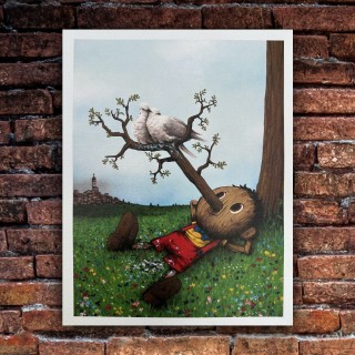 Dran - Pinocchio Arbre - 27 x 21 cm