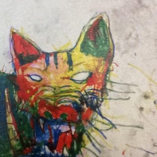 Dran - Chat tigré - 20 x 20 cm