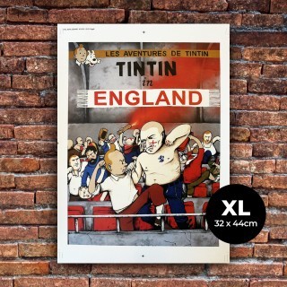 Dran - Tintin in England - 32 x 44 cm