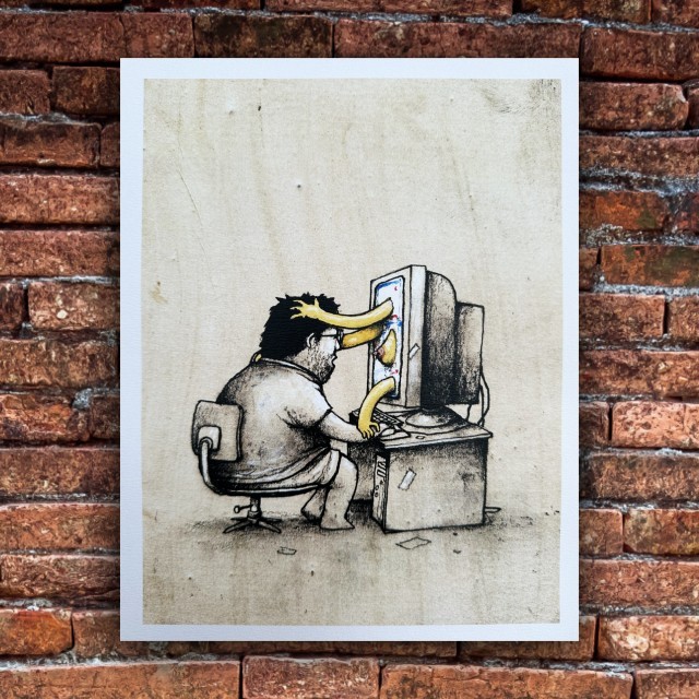 Dran - Amour virtuel - 27 x 21 cm