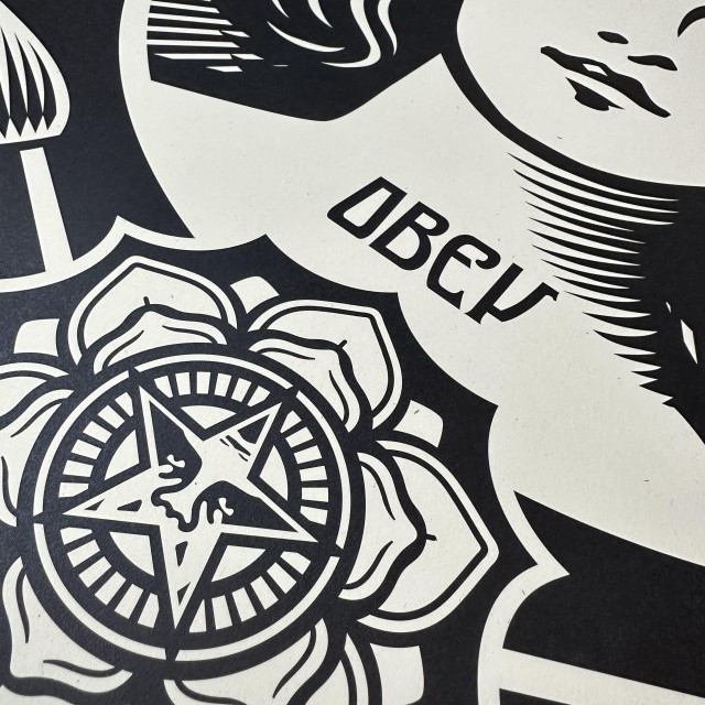 OBEY - Shepard Fairey - Lithographie Signée - Affiche Make art not war